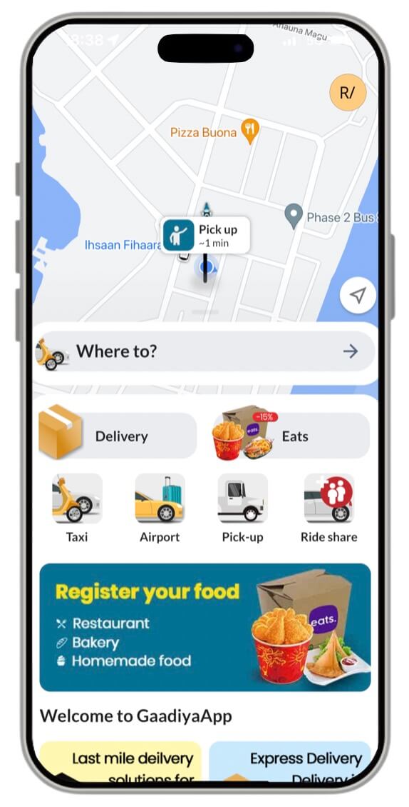 parcel delivery Maldives